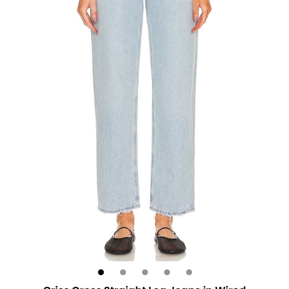 Agolde Light Blue Crossover Jeans